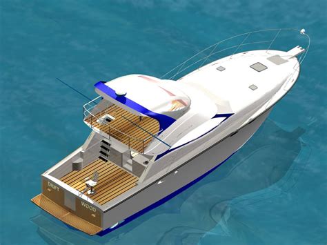 powerboat at anchor | Boat Design Net