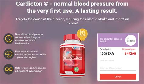 Cardioton | Capsule for Control Hypertension Level - (South Africa)