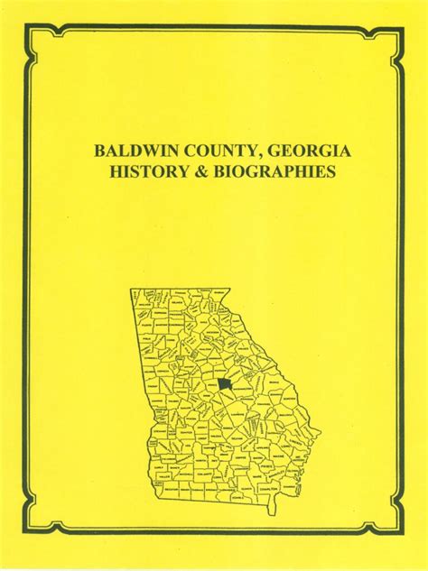 Baldwin County, Georgia History and Biography - Southern Genealogy Books