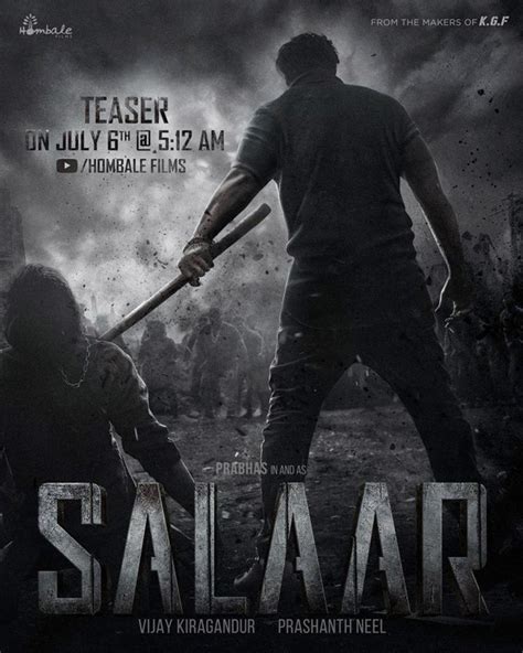 CONFIRMED! Prabhas starrer Salaar teaser to arrive on July 6, see new poster : Bollywood News ...