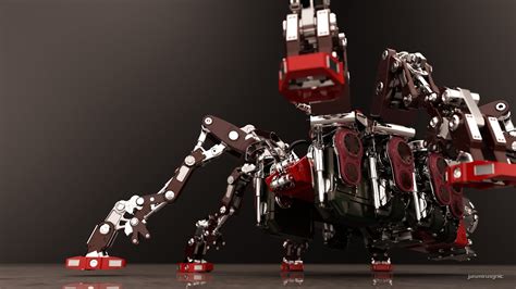 Download Machine High Tech CGI 3D Sci Fi Robot 4k Ultra HD Wallpaper by ...