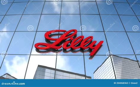 Editorial Eli Lilly & Co Logo on Glass Building. Stock Video - Video of ...