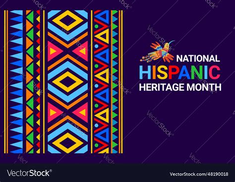 National hispanic heritage month decorative banner