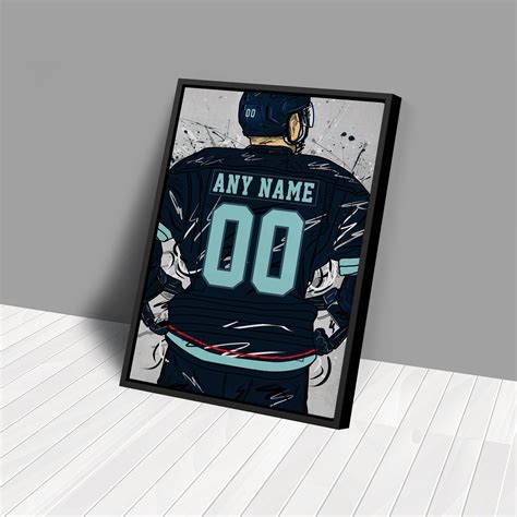 Seattle Kraken Jersey NHL Personalized Jersey Custom Name and - Etsy