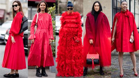 Red Outfits Stole the Street Style Show Over the Weekend at Paris Fashion Week - Fashionista