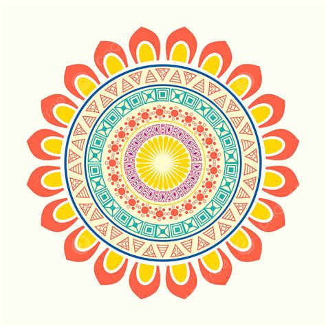 Luxury Ornamental Mandala Vector Hd Images, Colorful Mandala Design Ornament, Colorful Drawing ...