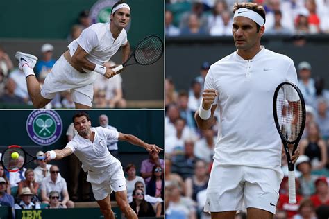 Roger Federer breezes through into the quarter-finals at Wimbledon ...