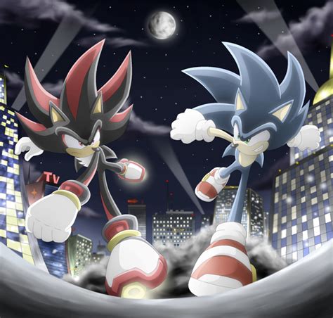 Sonic vs Shadow by Raito-Sarudoi on DeviantArt