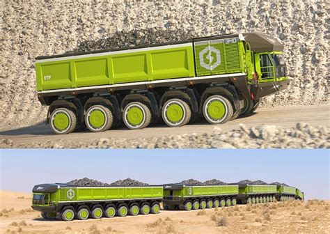 These Electric Mining Trucks Can Form Into a Single Haul Train