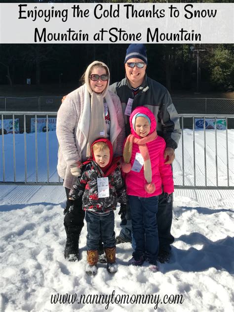 Enjoying the Cold Thanks to Snow Mountain at Stone Mountain | Snow mountain, Stone mountain, Snow