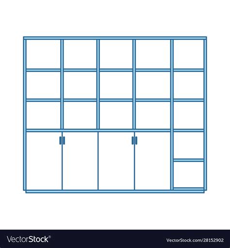 Office cabinet icon Royalty Free Vector Image - VectorStock