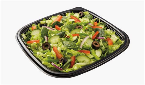 Veggie Delite Salad Subway, HD Png Download - kindpng