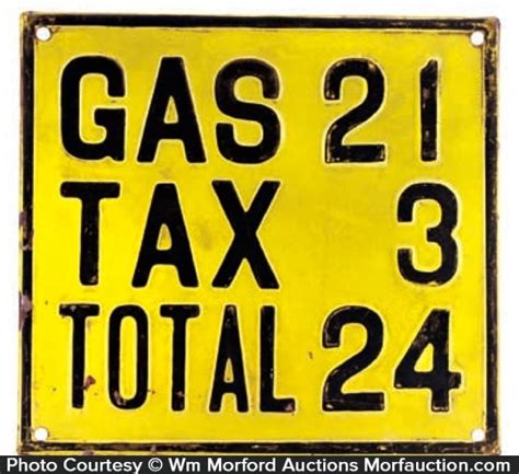 Vintage Gas Price Sign • Antique Advertising