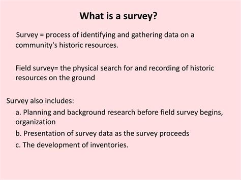 PPT - Field Survey PowerPoint Presentation, free download - ID:1950884