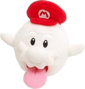 Amazon.com: Super Mario Galaxy 6 Inch Plush Figure Boo Mario: Toys & Games