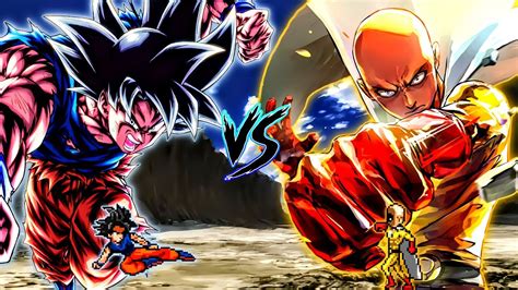 Goku TP V3.5 OP (all form) VS Manga Saitama OP in Jump Force Mugen - YouTube