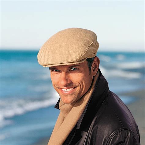 Cap and scarf made from fine camel hair.