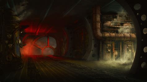 ArtStation - Steampunk Spaceship Interior