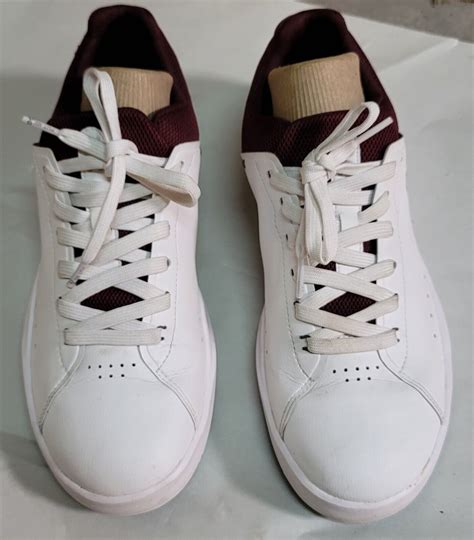 Men's On Cloud The Roger Advantage White/ Maroon Ten… - Gem