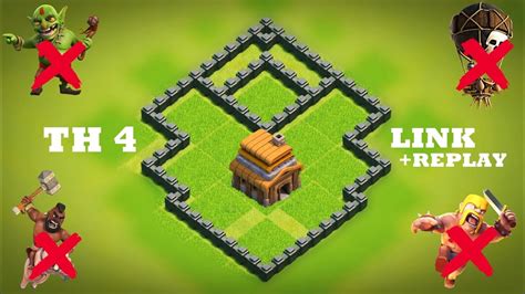 Town Hall 4 (TH4) FARMING/TROPHY Base | COPY LINK | NEW BEST - Clash of Clans - YouTube