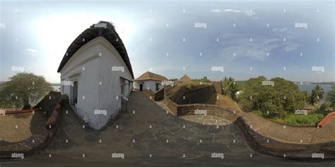 360° view of Reis Magos fort Interior - Alamy