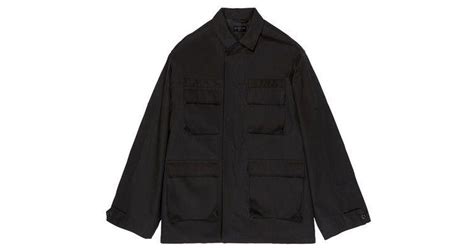 Balenciaga Cargo Jacket in Black for Men | Lyst