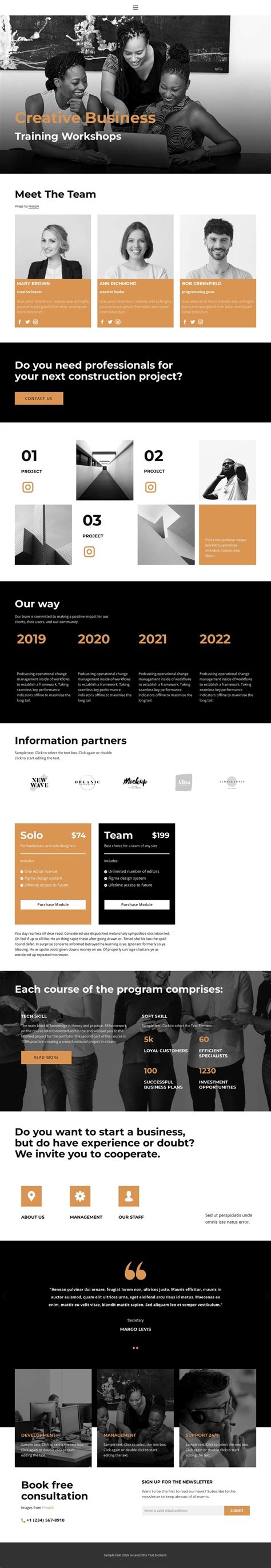 Business model HTML5 Template