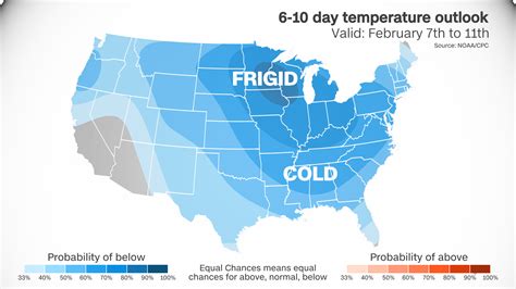 Every US state will see below freezing temperatures over the next week