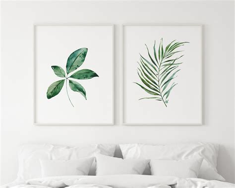 Leaf Wall Art Print Digital Download Botanical Leaf | Etsy