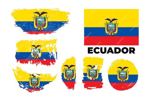 Premium Vector | Flag of ecuador republic of ecuador template for award design