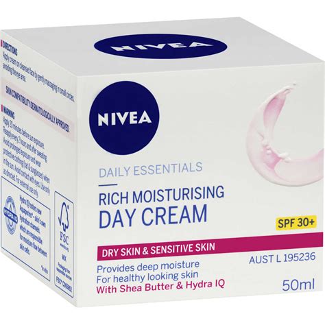 Nivea Daily Essentials Rich Moisturising SPF 30+ Day Cream 50mL | BIG W