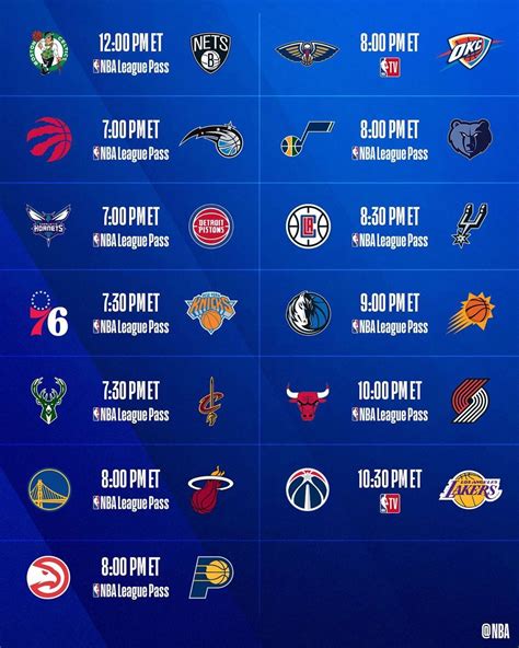 #NBA: We’ve got 13 games on the NBA schedule today Which one are you ...