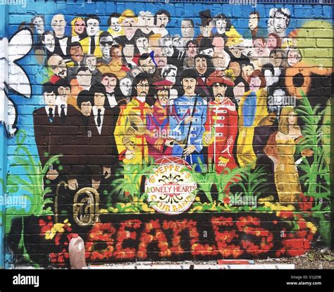 The Beatles graffiti Stock Photo - Alamy