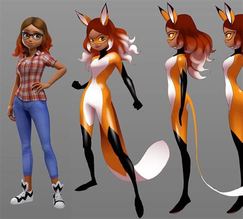 Rena Rouge The Fox Superhero From Miraculous Ladybug And Cat Noir Easy ...