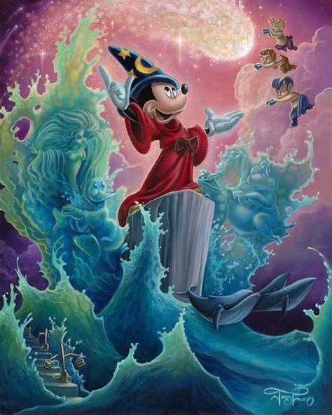 Fantasia | Disney fine art, Disney artwork, Mickey mouse art