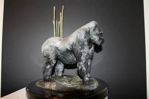 Silver Back Gorilla Sculpture