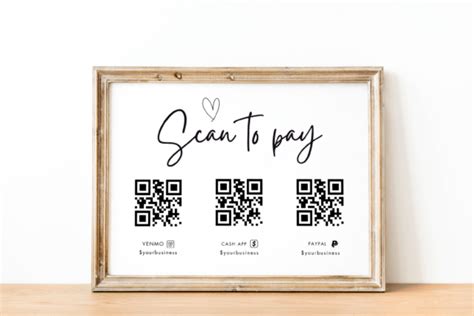 Canva QR Code Sign Printable Template Graphic by Haffa Studio · Creative Fabrica