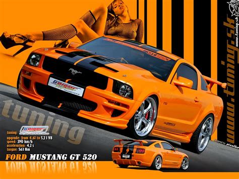 Orange Ford Mustang GT 520, car HD wallpaper | Wallpaper Flare