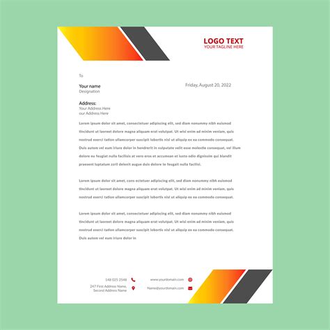 Corporate letterhead 590381 Vector Art at Vecteezy