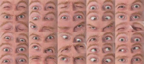 Eyes Expressions In Closeup Stock Photo - Image of furious, facial: 30110406