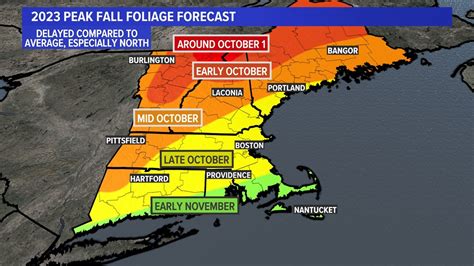 New England Peak Foliage Map 2024 Dates - Mala Simonne