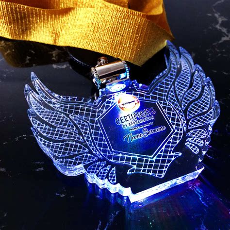 Acrylic Lighting Hanging Medal 4805 | Hosanna Marketing