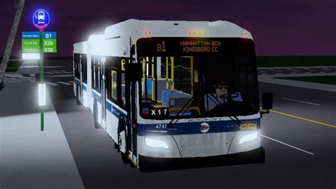 MTA Roblox Busses | MTA bus #4747 on the B1 full drive from Bay Ridge ...