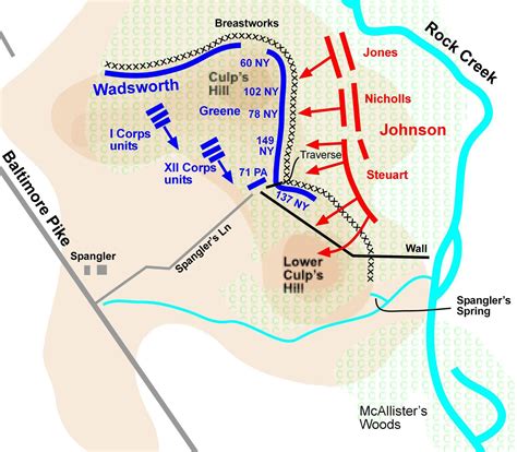 Gettysburg Map, Gettysburg Battlefield, Battle Of Gettysburg, American Military History ...