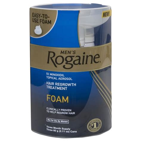 Rogaine Hair Regrowth Treatment, Foam, 3 - 2.11 oz (60 g) cans - Beauty - Hair Care - Styling ...