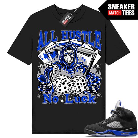 Racer Blue 5s to Match Sneaker Match Tees Black all - Etsy