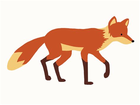 Walking fox by Saranda Hofstra on Dribbble