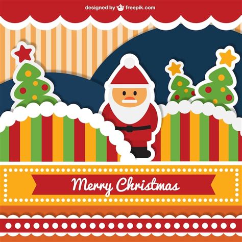 Free Vector | Cute merry christmas card