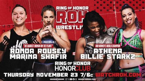 Ronda Rousey’s ROH appearance to air on HonorClub this Thursday