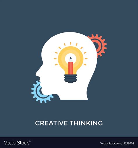 Creative thinking Royalty Free Vector Image - VectorStock